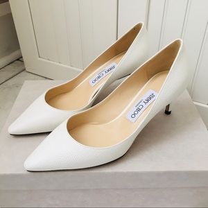 Jimmy Choo ROMY 60 Latte Mini Lizard Printed Leather Women’s Heels Pumps